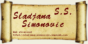 Slađana Simonović vizit kartica